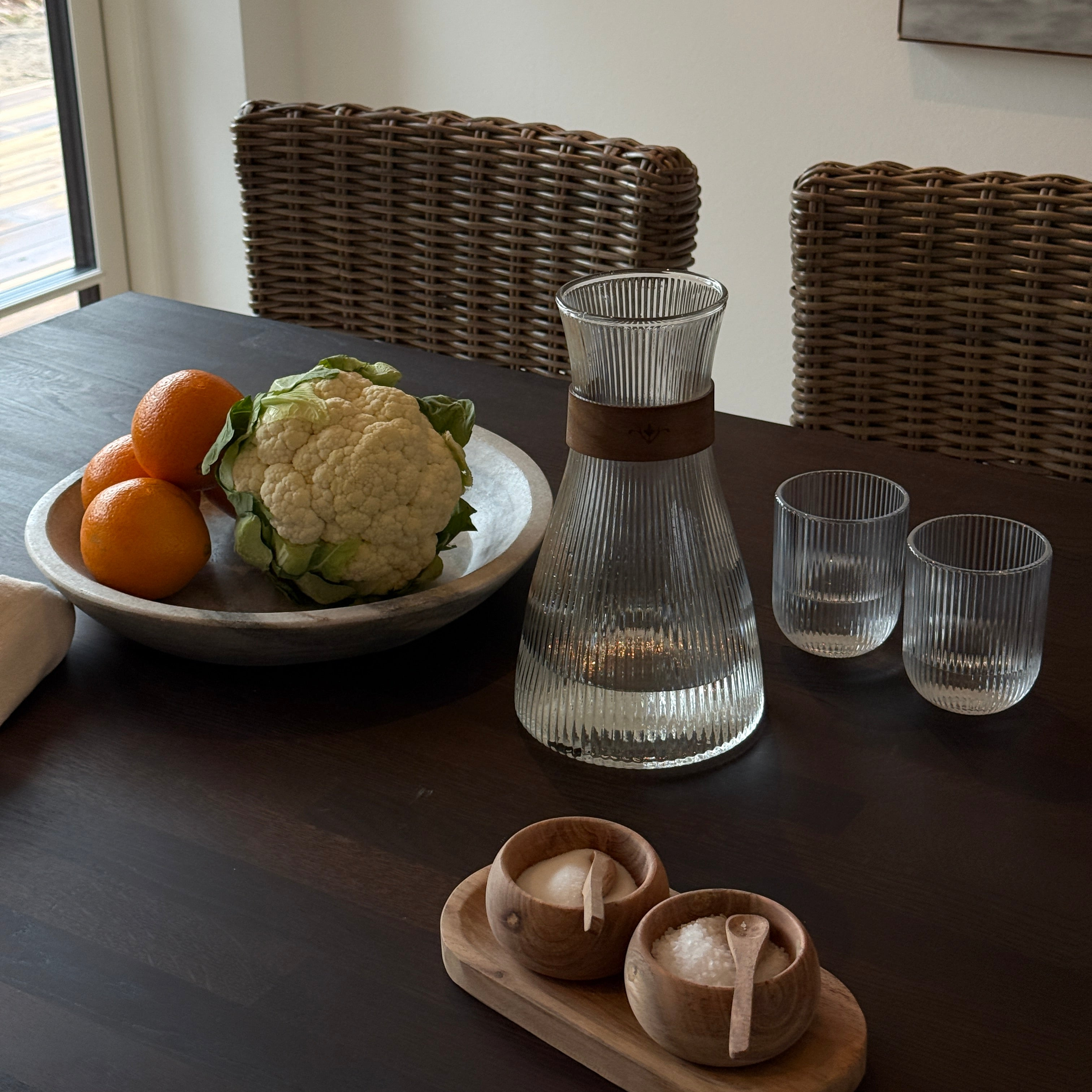 Karaffel | Rillet glas